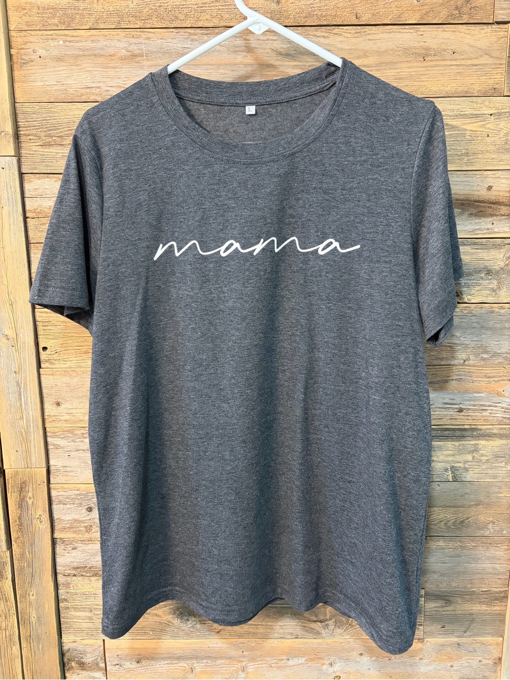 Charcoal Gray Mama Graphic Tee* - size L